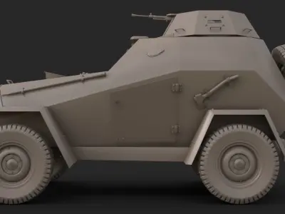BA 64 Clay Mental Ray 3D model