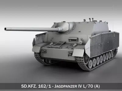 SDKFZ 162 Jagdpanzer IV L70A  3D model