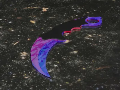 kerambit knife Low-poly 3D model