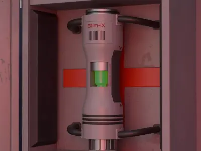 Sci-Fi Medical Cabinet - Game Ready Low-poly 3D model