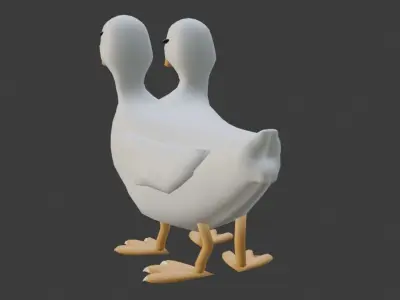 The Two-Head Duck 3D model