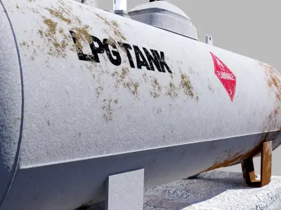 Lpg Storage Tank 3D model