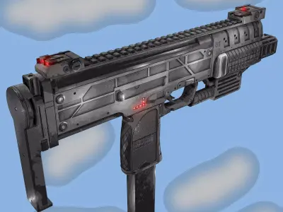 Sci-fi Mp7 3D model
