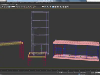  SET OF ROOM FURNITURE RUSTIC 3D model
