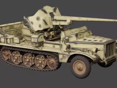 SdKfz 10 5cm Pak 3D print model