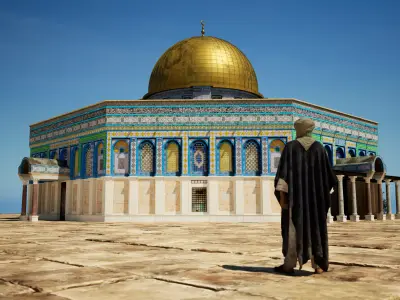 Dome OF The Rock Realistic 3d Model 3D model