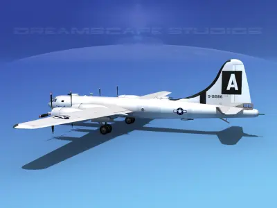Boeing B-29 Superfortress FiFi 3D model