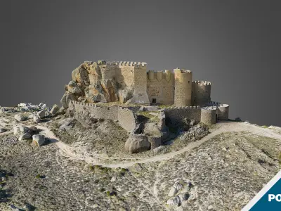 Spanish Medieval Castle - High 3D model
