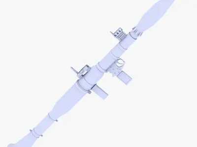 RPG 7 Launcher Low-poly 3D model purchase