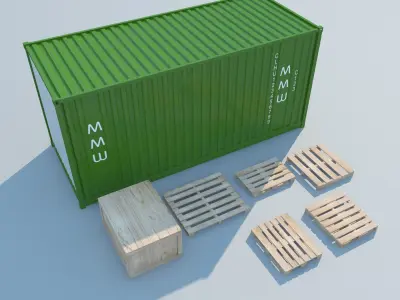 Container MAX 2011 3D model