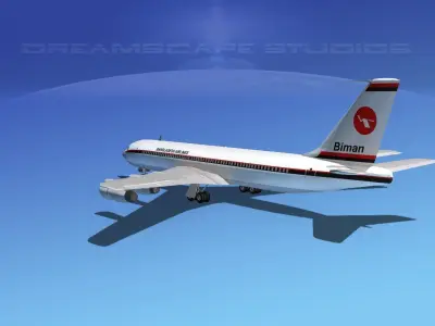 Boeing 707 Bangladesh Airlines 3D model