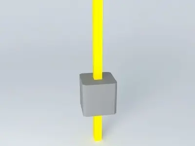 Square Pin Connector Free 3D model