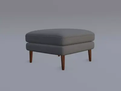 Burrow Nomad Ottoman Free low-poly 3D model