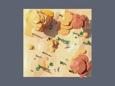 land 85A Low-poly 3D model