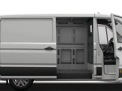 VW Crafter Panel Van L2H1 HQ Interior 2023 3D model