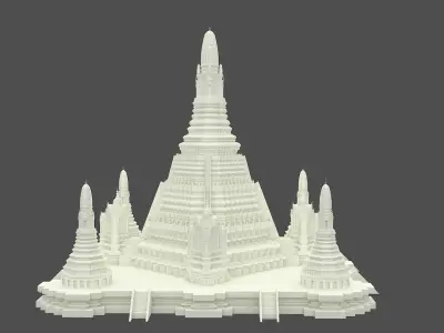 Wat Arun Temple 3D model