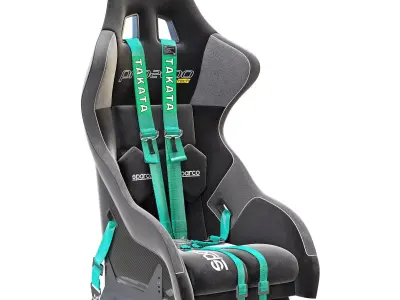 sparco pro 2000 racing seat 3D model