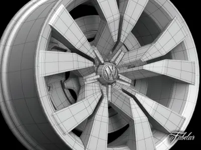 Volkswagen Crossblue rim 3D model