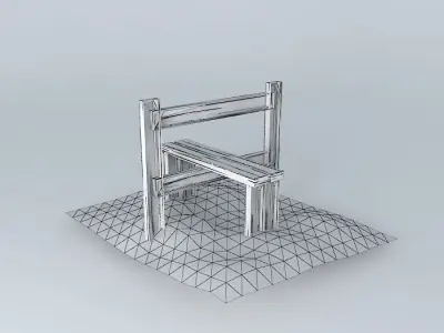 Eco Rail Track Old Split Sleeper StyleDummy Free 3D model