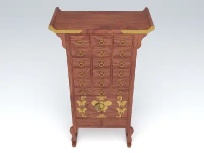 KOREAN HERB CABINET 02 3D model