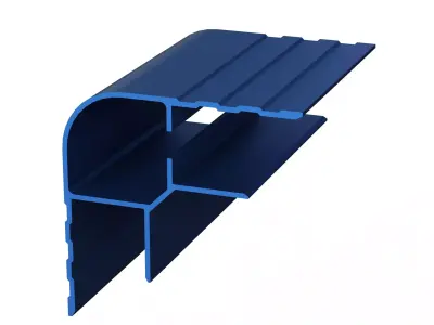 Aluminum Extruded Corner Joints Pillar MOD AL-010ap Low-poly 3D model