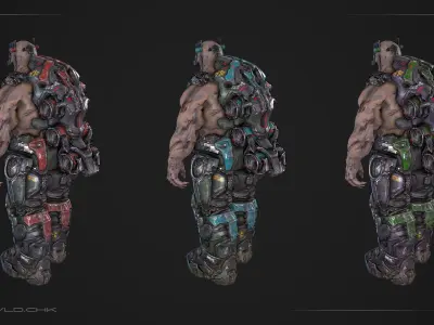 Bob - Heavy Monster Low-poly 3D model