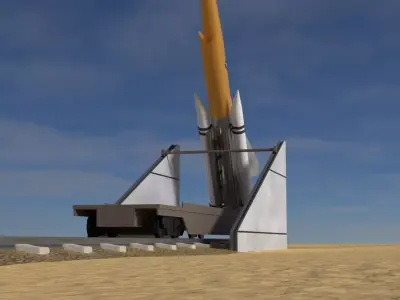 Vought SLAM Supersonic Low Altitude Missile 3D model