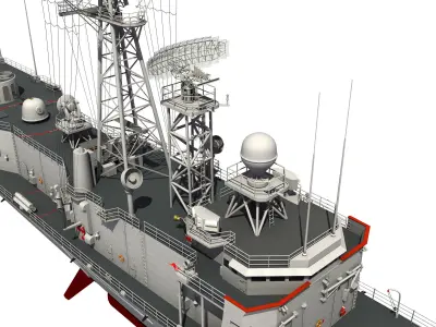 HMAS ADELAIDE AUSTRALIAN PERRY CLASS FRIGATE1 3D model