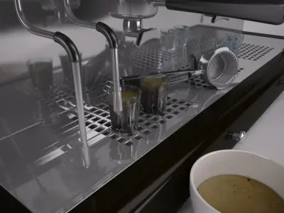 Commercial Coffee Machine 3D model