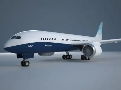 Boeing-787 boeing Low-poly 3D model