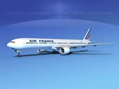 Boeing 777-300 MP Air France 3D model