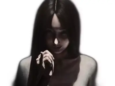 hvhkvkhvkhvhkv nude woman with long hair 3D model