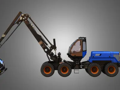 Rottne H21D - Forestry Harvester 3D model