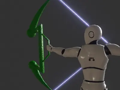 Strange bow Low-poly 3D model