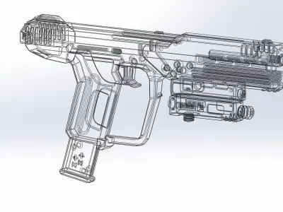 Halo ODST Socom Pistol Basic Model 3D model