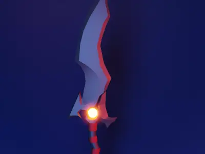 Medival lowpoly Sword Free low-poly 3D model