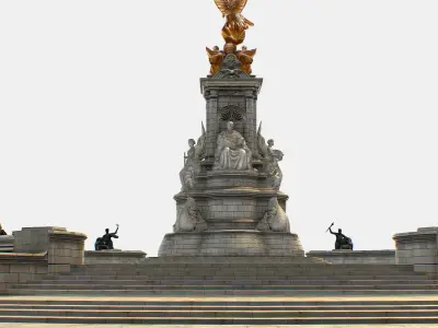 Queen Victoria Memorial Lowpoly 3D model Low-poly 3D model