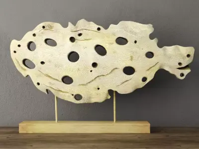 Cutout Fish Decor 3D model