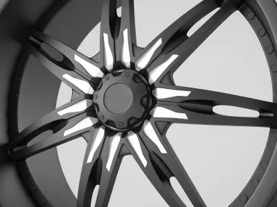 Black Ice Rims 3D model