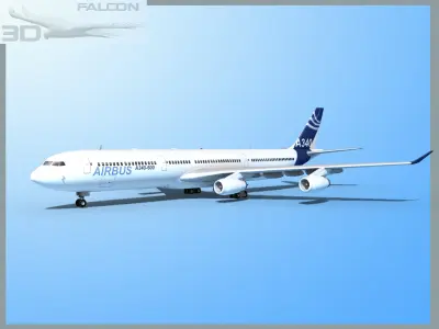 Falcon3D A340-600 Airbus 2 3D model