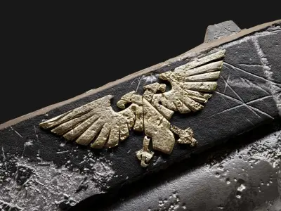 Warhammer 40K Bolter Low-poly 3D model