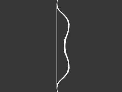 Medieval Noble Weapon Bow and Arrow Low-poly 3D model