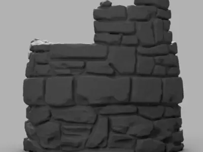 Puit de pierre  3D print model