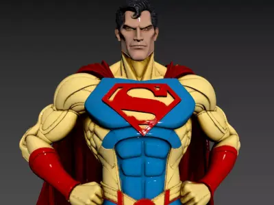 35 United States of America - Superman Man 3D model