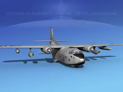 Fairchild C-123K Provider V01 3D model