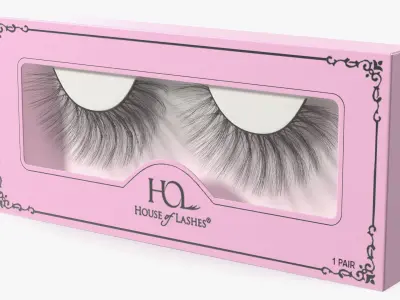 False Eyelashes in Package 3D model
