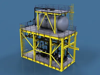 Condensate module Free 3D model