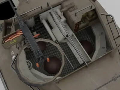 M18 HellCat Tank Destroyer Low-poly 3D model