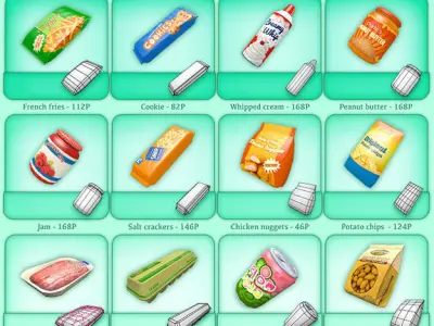 Supermarket Gluttony Pack Low-poly 3D model