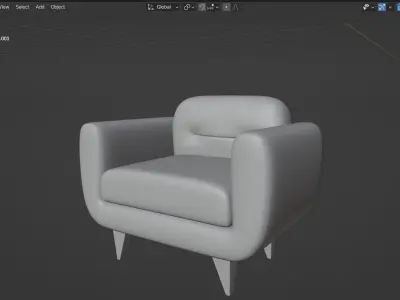 A simple sofa 3d Free 3D model